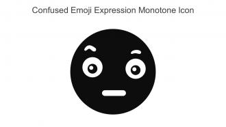Confused Emoji Expression Monotone Icon In Powerpoint Pptx Png And Editable Eps Format