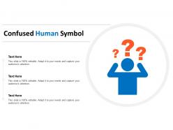 Confused human symbol