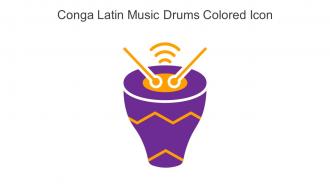 Conga Latin Music Drums Colored Icon In Powerpoint Pptx Png And Editable Eps Format