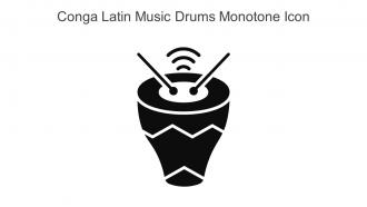 Conga Latin Music Drums Monotone Icon In Powerpoint Pptx Png And Editable Eps Format