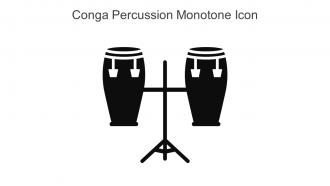 Conga Percussion Monotone Icon In Powerpoint Pptx Png And Editable Eps Format