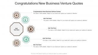 Congratulations New Business Venture Quotes In Powerpoint And Google Slides Cpb
