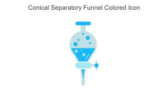 Conical Separatory Funnel Colored Icon In Powerpoint Pptx Png And Editable Eps Format