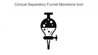 Conical Separatory Funnel Monotone Icon In Powerpoint Pptx Png And Editable Eps Format
