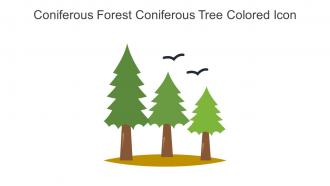 Coniferous Forest Coniferous Tree Colored Icon In Powerpoint Pptx Png And Editable Eps Format