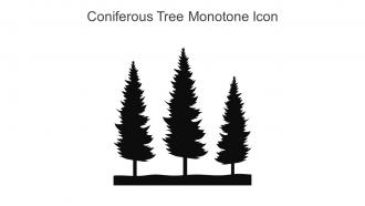 Coniferous Tree Monotone Icon In Powerpoint Pptx Png And Editable Eps Format