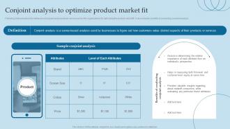 Conjoint Analysis To Optimize Product Market Fit Valuing Brand And Its Equity Methods And Processes