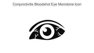 Conjunctivitis Bloodshot Eye Monotone Icon In Powerpoint Pptx Png And Editable Eps Format
