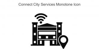 Connect City Services Monotone Icon In Powerpoint Pptx Png And Editable Eps Format