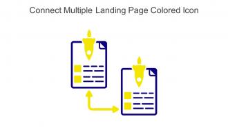 Connect Multiple Landing Page Colored Icon In Powerpoint Pptx Png And Editable Eps Format