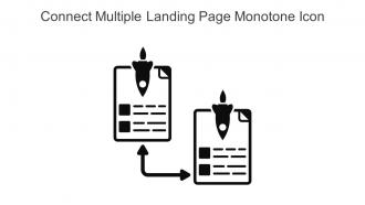 Connect Multiple Landing Page Monotone Icon In Powerpoint Pptx Png And Editable Eps Format