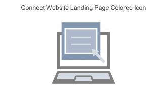 Connect Website Landing Page Colored Icon In Powerpoint Pptx Png And Editable Eps Format