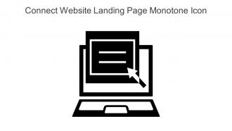 Connect Website Landing Page Monotone Icon In Powerpoint Pptx Png And Editable Eps Format