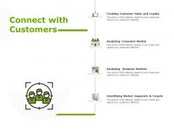 Connect with customers communication planning ppt powerpoint presentation portfolio influencers