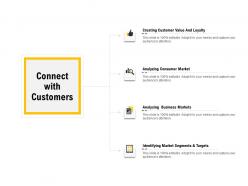 Connect with customers ppt powerpoint presentation model background