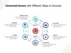 Connected Arrows With Different Steps To Success