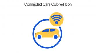 Connected Cars Colored Icon In Powerpoint Pptx Png And Editable Eps Format