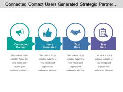 Connected contact users generated strategic partner model integration