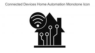 Connected Devices Home Automation Monotone Icon In Powerpoint Pptx Png And Editable Eps Format