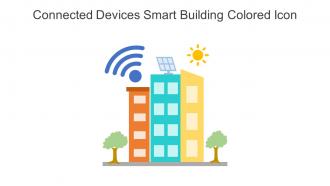 Connected Devices Smart Building Colored Icon In Powerpoint Pptx Png And Editable Eps Format