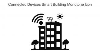 Connected Devices Smart Building Monotone Icon In Powerpoint Pptx Png And Editable Eps Format