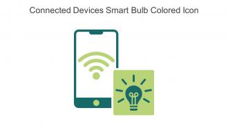 Connected Devices Smart Bulb Colored Icon In Powerpoint Pptx Png And Editable Eps Format