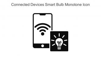 Connected Devices Smart Bulb Monotone Icon In Powerpoint Pptx Png And Editable Eps Format