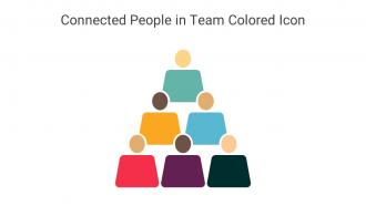 Connected People In Team Colored Icon In Powerpoint Pptx Png And Editable Eps Format