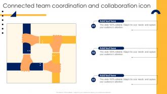 Connected Team Coordination And Collaboration Icon