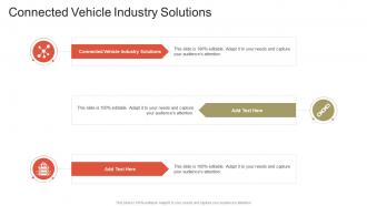Connected Vehicle Industry Solutions In Powerpoint And Google Slides Cpb