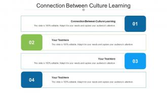 Connection between culture learning ppt powerpoint presentation professional skills cpb