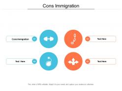 Cons immigration ppt powerpoint presentation ideas example file cpb