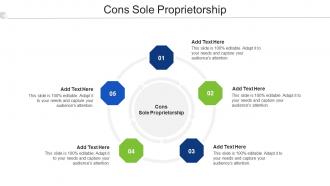 Cons Sole Proprietorship Ppt Powerpoint Presentation Layouts Structure Cpb