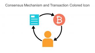 Consensus Mechanism And Transaction Colored Icon In Powerpoint Pptx Png And Editable Eps Format