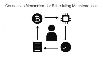 Consensus Mechanism For Scheduling Monotone Icon In Powerpoint Pptx Png And Editable Eps Format