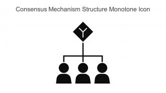 Consensus Mechanism Structure Monotone Icon In Powerpoint Pptx Png And Editable Eps Format