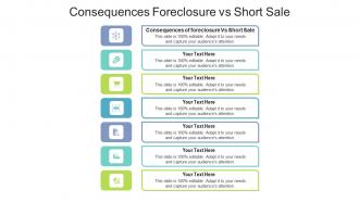 Consequences foreclosure vs short sale ppt powerpoint presentation infographic template cpb