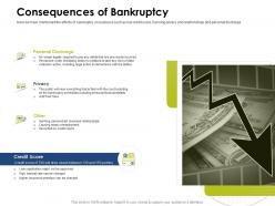 Consequences of bankruptcy legal action ppt powerpoint presentation templates