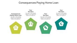 Consequences paying home loan ppt powerpoint presentation infographic template show cpb
