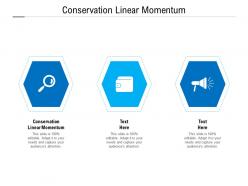 Conservation linear momentum ppt powerpoint presentation infographics icon cpb