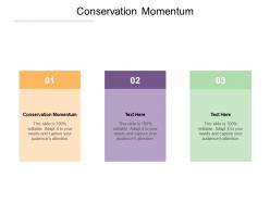 Conservation momentum ppt powerpoint presentation infographic template example cpb