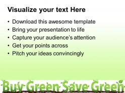 Conservation of nature powerpoint templates buy green save business ppt slides