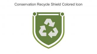 Conservation Recycle Shield Colored Icon In Powerpoint Pptx Png And Editable Eps Format