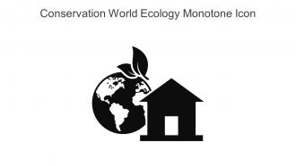Conservation World Ecology Monotone Icon In Powerpoint Pptx Png And Editable Eps Format
