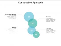 Conservative approach ppt powerpoint presentation gallery format ideas cpb