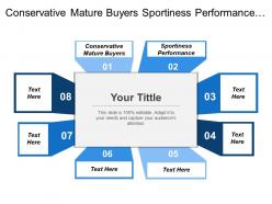 Conservative mature buyers sportiness performance product diversification segments identification