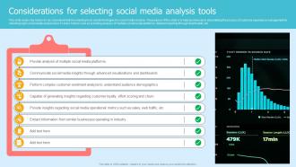 Considerations For Selecting Social Media Analysis Tools
