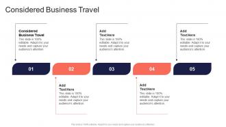 Considered Business Travel In Powerpoint And Google Slides Cpb