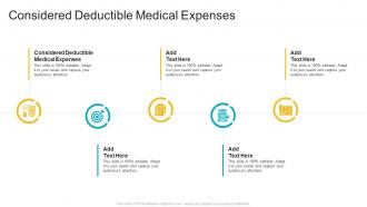 Considered Deductible Medical Expenses In Powerpoint And Google Slides Cpb