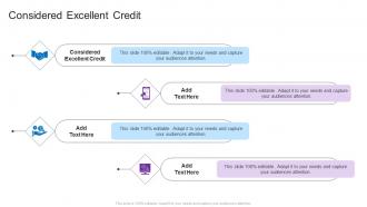 Considered Excellent Credit In Powerpoint And Google Slides Cpb